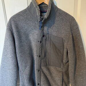 Relwen Wool Shag Zip-Up Men's Medium Gray